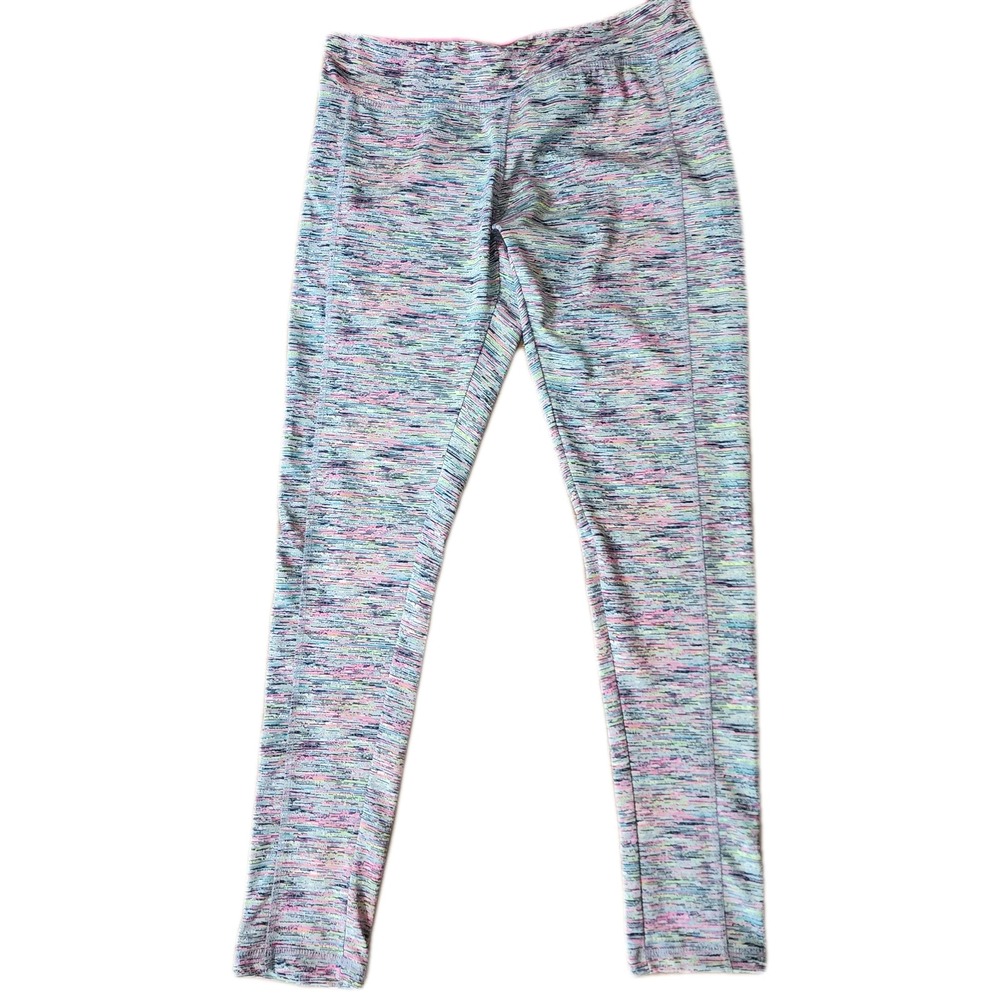 Take A Walk Leggings Womens Large Multi Color Space Dye Yoga Activewear